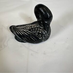 Black Decorative Swan Figurine - Home Accent made in Canada